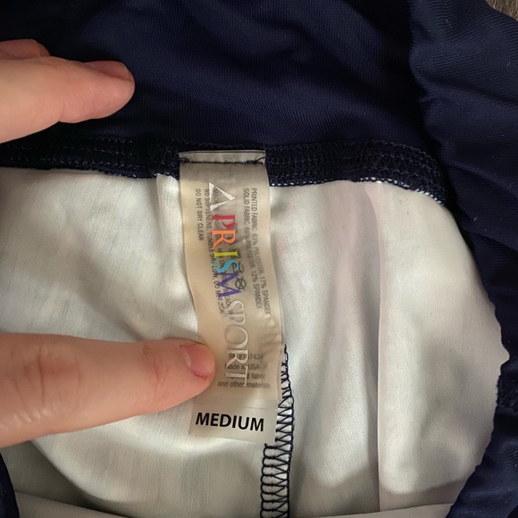 PrismSport Blue Snakeskin Leggings M - Picture 4 of 6